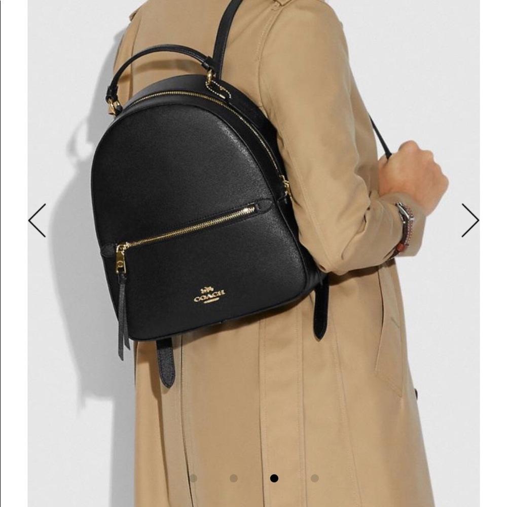 Coach Black Jordyn Backpack Purse NWT